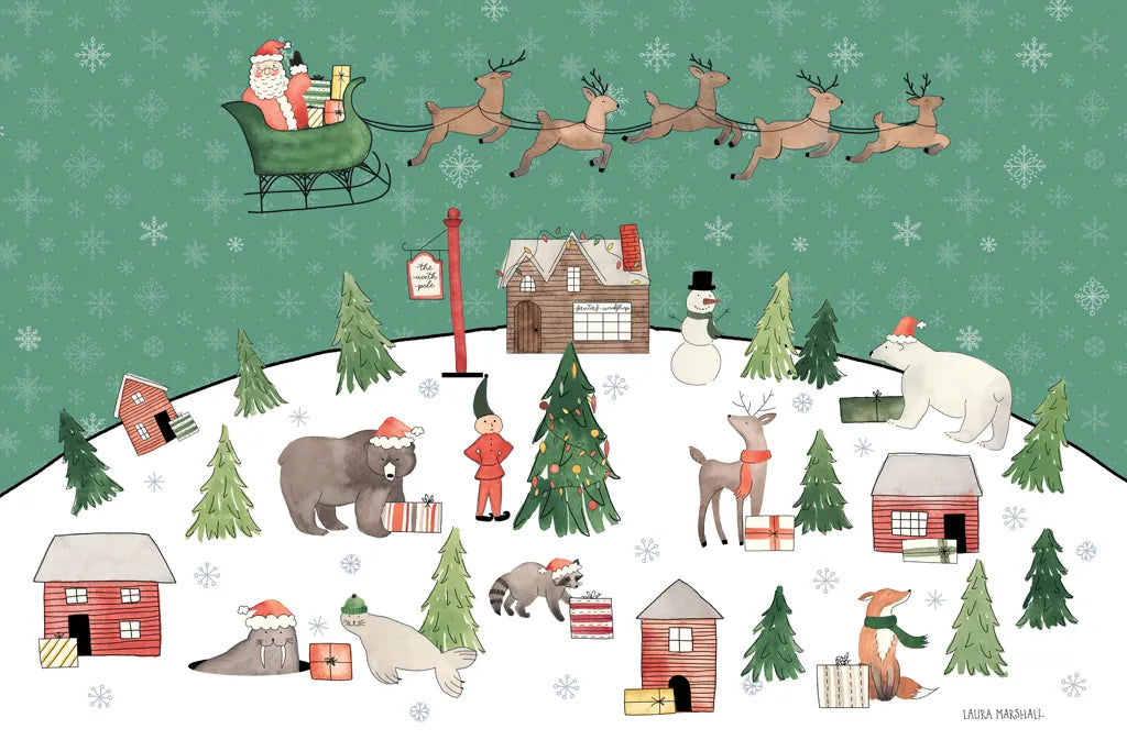 December 25th I by Laura Marshall. SKU 52121i. Archival Giclee Fine art print for wall decor.