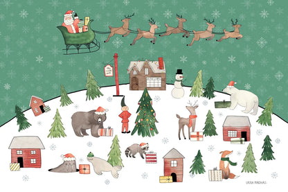 December 25th I by Laura Marshall. SKU 52121i. Archival Giclee Fine art print for wall decor.