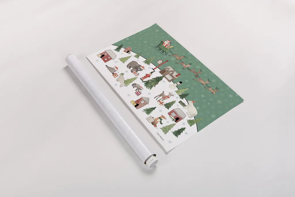 December 25th I by Laura Marshall. shown as a rolled paper print. Available as archival giclee rolled canvas, fine art paper, or poster print. SKU 52121i.