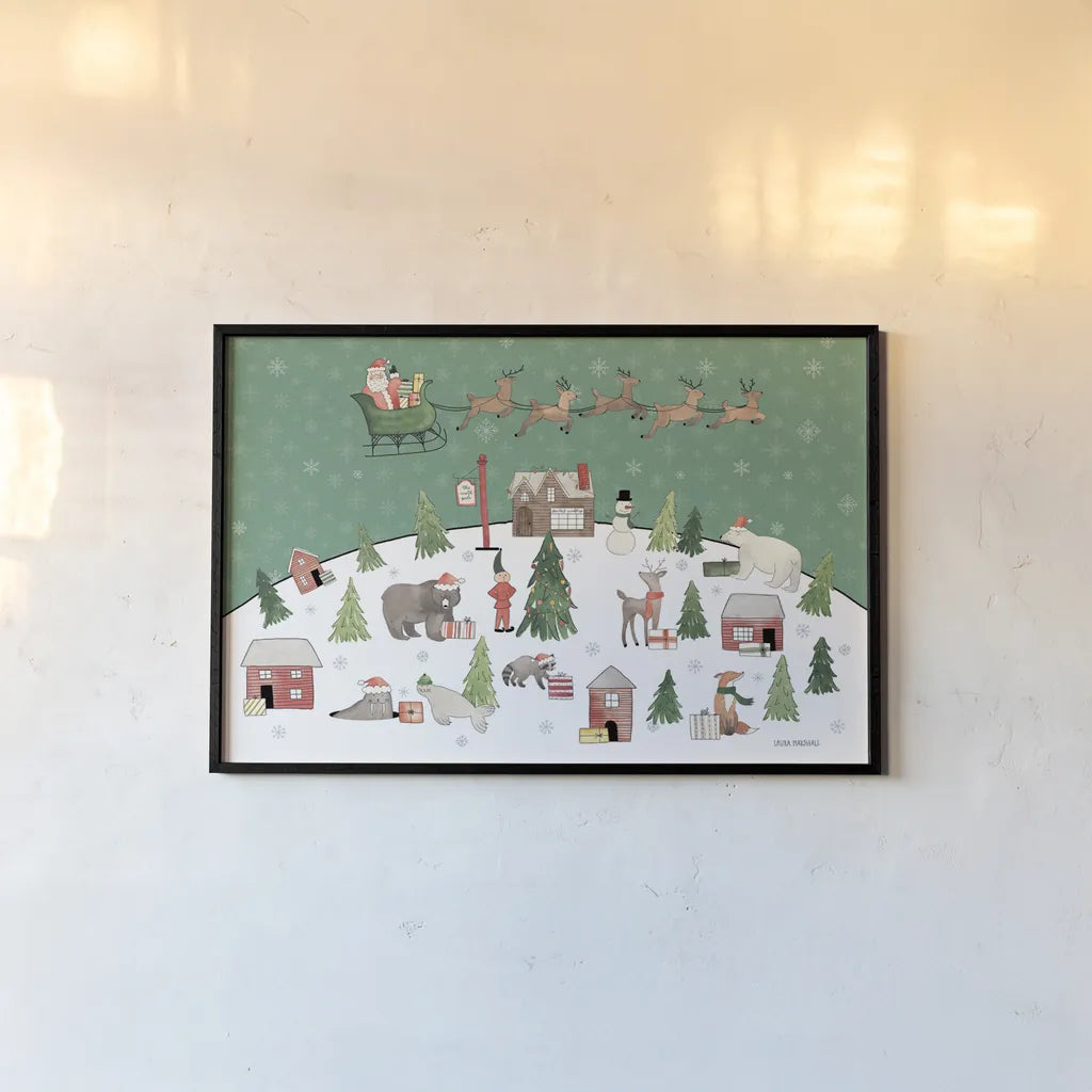 December 25th I by Laura Marshall. shown as a paper print in a black flame. Available as a archival giclee rolled canvas, fine art paper, or poster print. SKU 52121i.