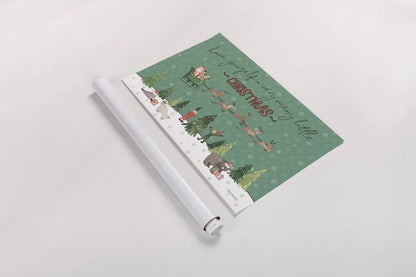 December 25th II by Laura Marshall. shown as a rolled paper print. Available as archival giclee rolled canvas, fine art paper, or poster print. SKU 52122i.