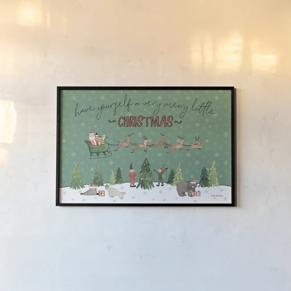 December 25th II by Laura Marshall. shown as a paper print in a black flame. Available as a archival giclee rolled canvas, fine art paper, or poster print. SKU 52122i.