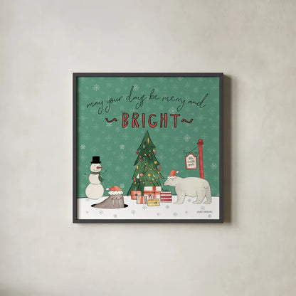 December 25th IV by Laura Marshall. Shown in a sleek black glass frame for a contemporary gallery look. Available as an archival giclee rolled canvas, fine art paper, or poster print. SKU 52124a.