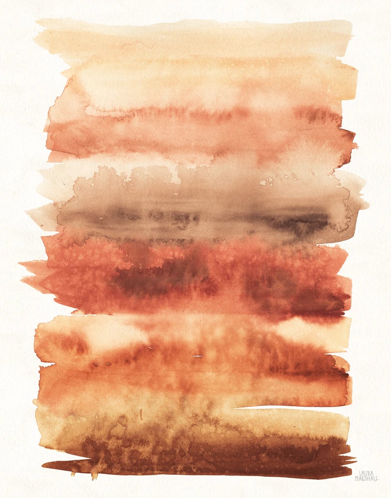 Desert Blooms Abstract I Fall by Laura Marshall