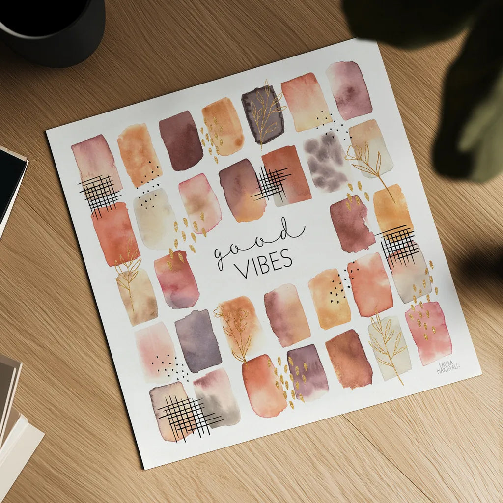 Desert Blooms VI by Laura Marshall. Shown as a detailed flat fine art print, highlighting archival giclee quality. Available as an archival giclee rolled canvas, fine art paper, or poster print. SKU 64847a.