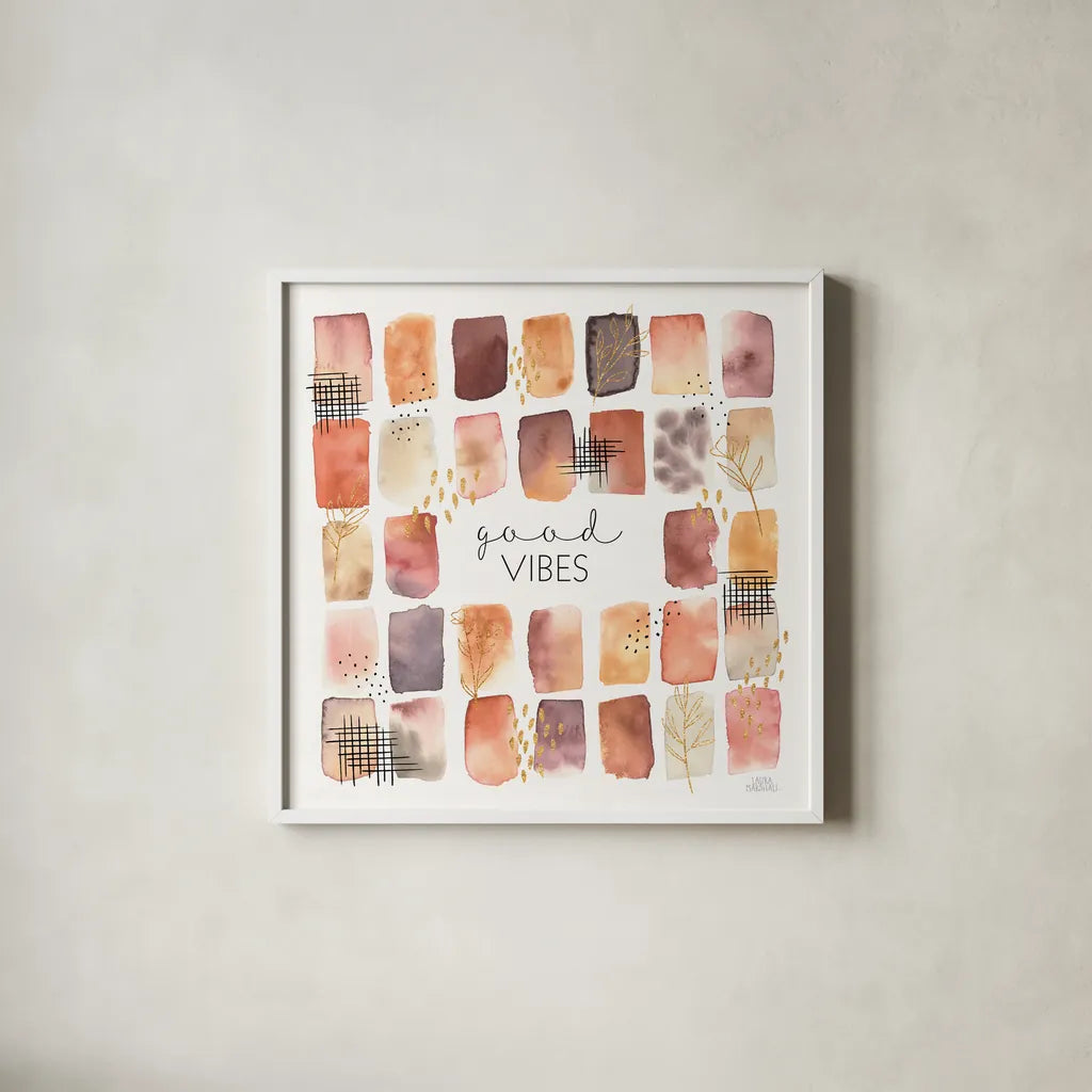 Desert Blooms VI by Laura Marshall. Shown in a crisp white glass frame for a clean and minimalist style. Available as an archival giclee rolled canvas, fine art paper, or poster print. SKU 64847a.