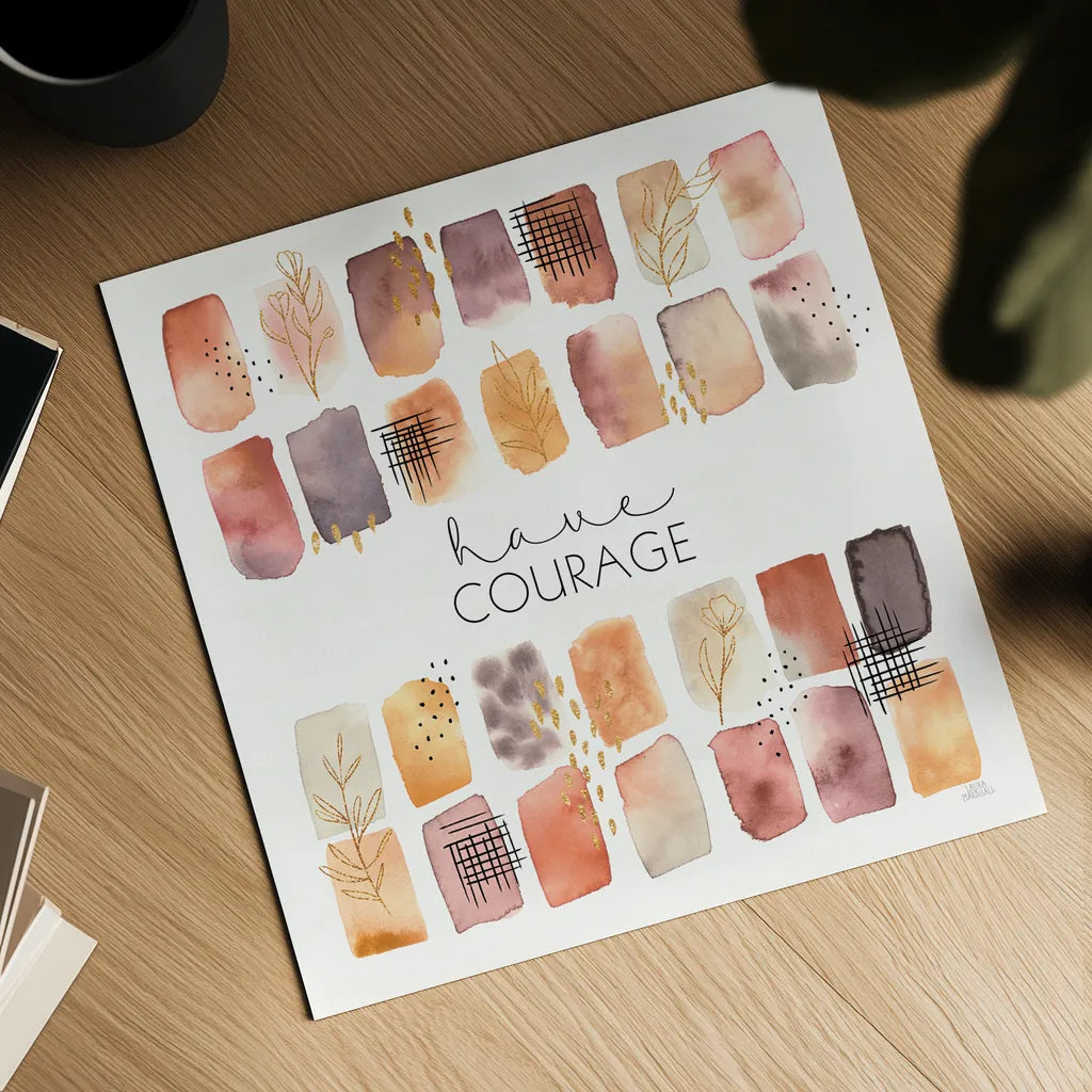 Desert Blooms VII by Laura Marshall. Shown as a detailed flat fine art print, highlighting archival giclee quality. Available as an archival giclee rolled canvas, fine art paper, or poster print. SKU 67775a.