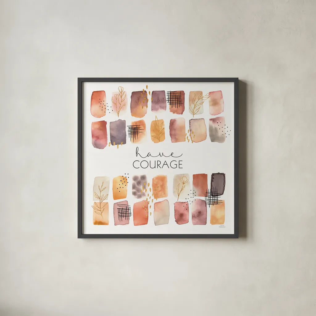 Desert Blooms VII by Laura Marshall. Shown in a sleek black glass frame for a contemporary gallery look. Available as an archival giclee rolled canvas, fine art paper, or poster print. SKU 67775a.