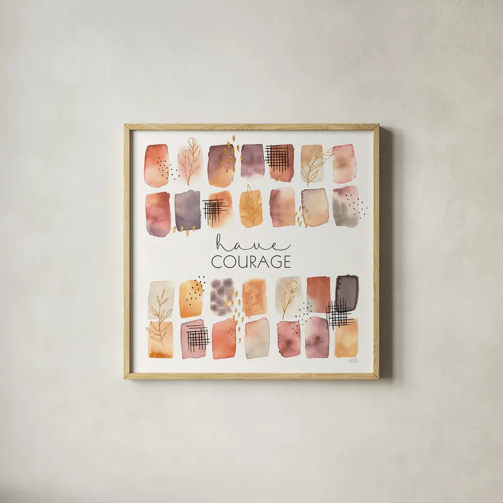 Desert Blooms VII by Laura Marshall. Shown in a natural wood glass frame for a timeless modern aesthetic. Available as an archival giclee rolled canvas, fine art paper, or poster print. SKU 67775a.