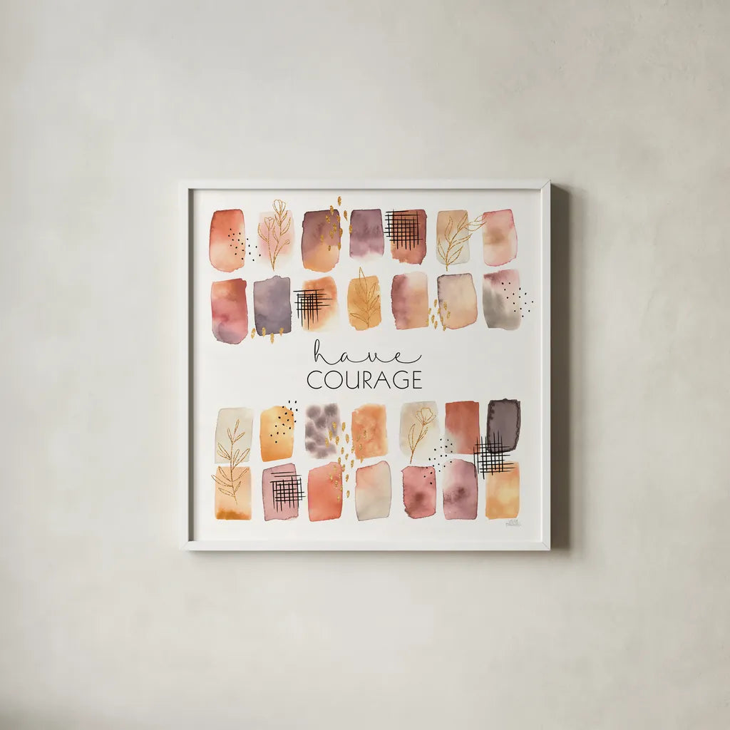 Desert Blooms VII by Laura Marshall. Shown in a crisp white glass frame for a clean and minimalist style. Available as an archival giclee rolled canvas, fine art paper, or poster print. SKU 67775a.