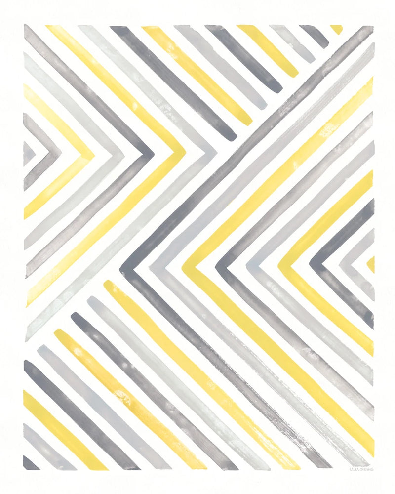 Desert Sunset I Yellow Gray by Laura Marshall