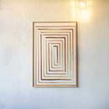 Desert Sunset II SP by Laura Marshall. shown as a paper print in a natural frame. Available as a archival giclee rolled canvas, fine art paper, or poster print. SKU 76896h.