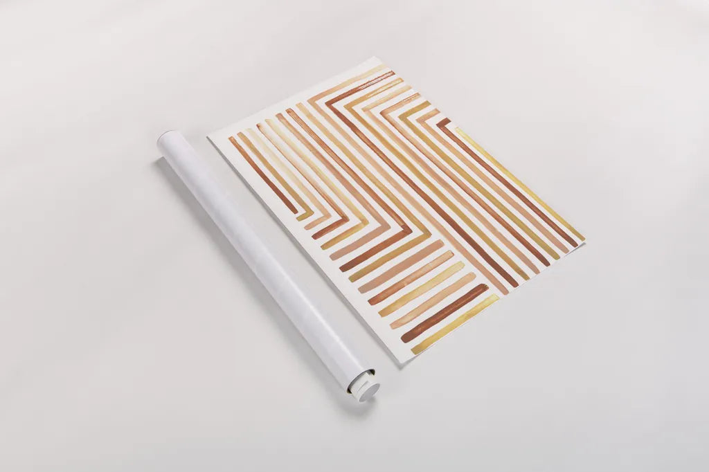 Desert Sunset III SP by Laura Marshall. shown as a rolled paper print. Available as archival giclee rolled canvas, fine art paper, or poster print. SKU 76897h.