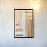 Desert Sunset III SP by Laura Marshall. shown as a paper print in a black flame. Available as a archival giclee rolled canvas, fine art paper, or poster print. SKU 76897h.