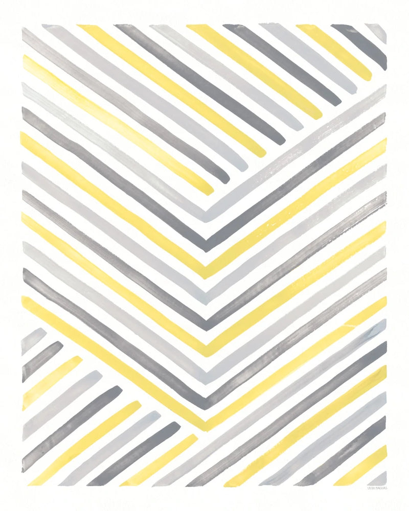 Desert Sunset IV Yellow Gray by Laura Marshall