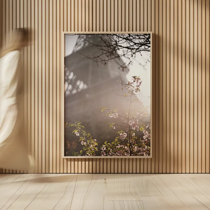 Eiffel Tower in Spring by Laura Marshall. shown as over sized large wall art. Available as an archival giclee rolled canvas, fine art paper, or poster print. SKU 17909h.