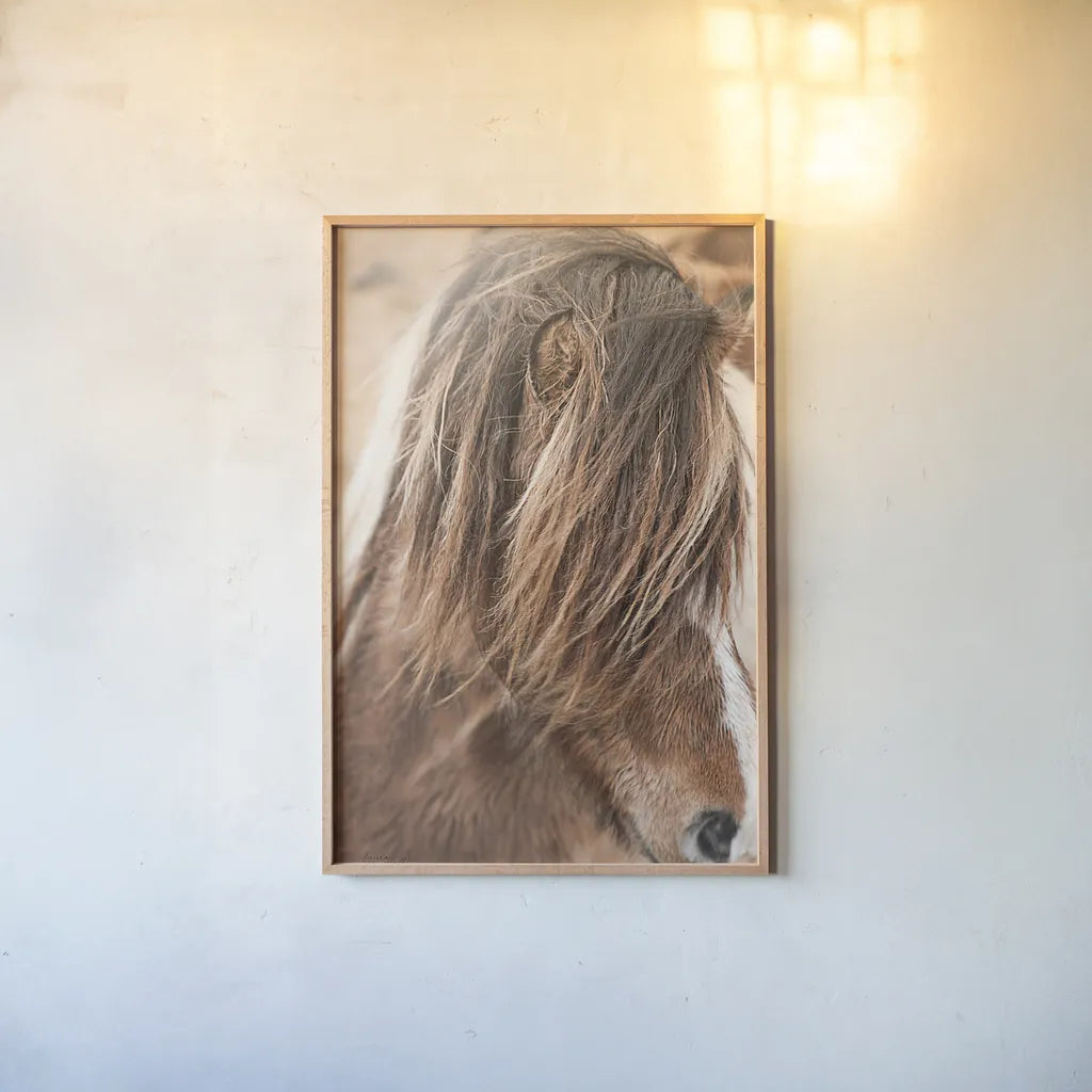 Elska I by Laura Marshall. shown as a paper print in a natural frame. Available as a archival giclee rolled canvas, fine art paper, or poster print. SKU 49814h.