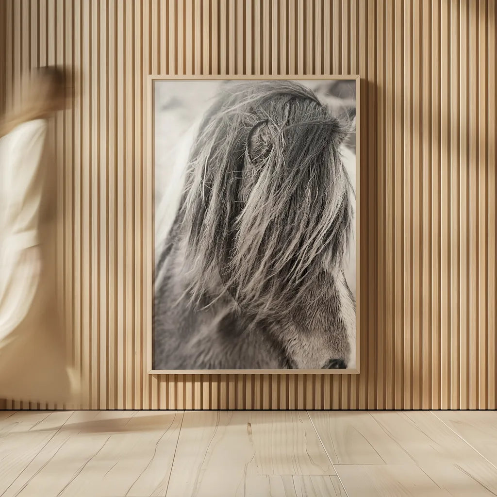 Elska I BW by Laura Marshall. shown as over sized large wall art. Available as an archival giclee rolled canvas, fine art paper, or poster print. SKU 49815h.