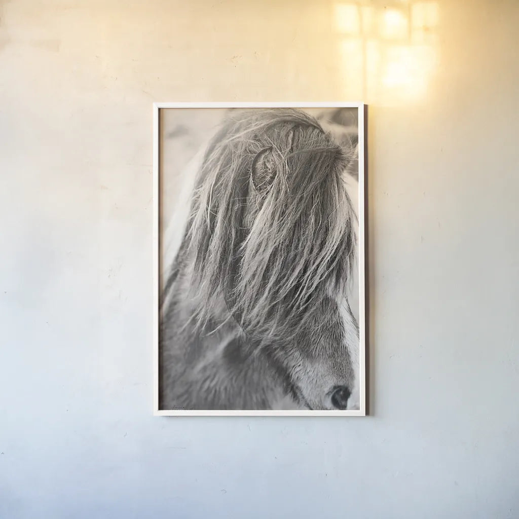 Elska I BW by Laura Marshall. shown as a paper print in a white frame. Available as a archival giclee rolled canvas, fine art paper, or poster print. SKU 49815h.