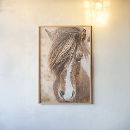 Elska II by Laura Marshall. shown as a paper print in a natural frame. Available as a archival giclee rolled canvas, fine art paper, or poster print. SKU 49816h.