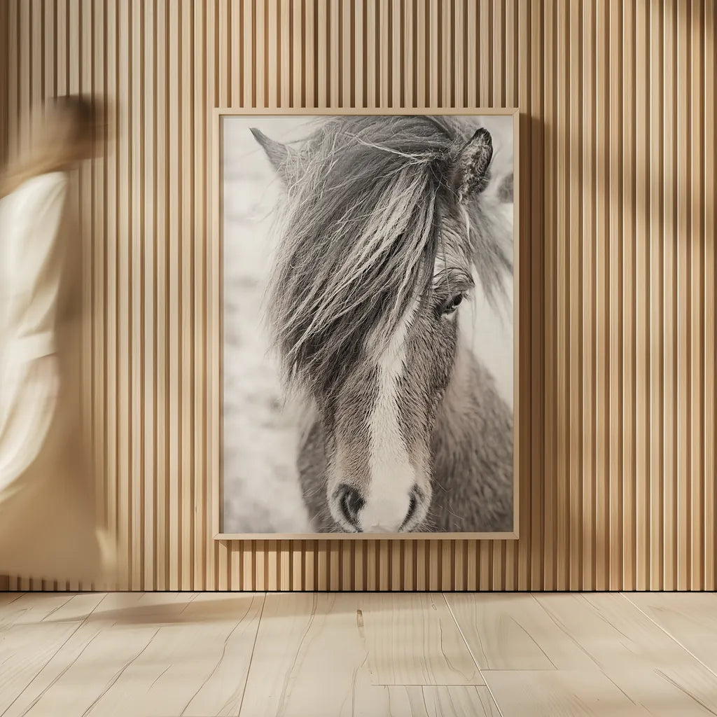 Elska II BW by Laura Marshall. shown as over sized large wall art. Available as an archival giclee rolled canvas, fine art paper, or poster print. SKU 49817h.