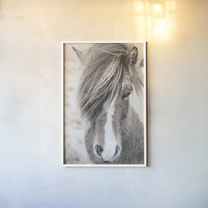 Elska II BW by Laura Marshall. shown as a paper print in a white frame. Available as a archival giclee rolled canvas, fine art paper, or poster print. SKU 49817h.
