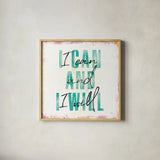 Empowerment III by Laura Marshall. Shown in a natural wood glass frame for a timeless modern aesthetic. Available as an archival giclee rolled canvas, fine art paper, or poster print. SKU 46920a.