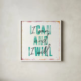 Empowerment III by Laura Marshall. Shown in a crisp white glass frame for a clean and minimalist style. Available as an archival giclee rolled canvas, fine art paper, or poster print. SKU 46920a.