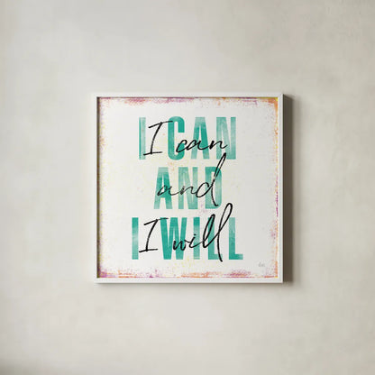 Empowerment III by Laura Marshall. Shown in a crisp white glass frame for a clean and minimalist style. Available as an archival giclee rolled canvas, fine art paper, or poster print. SKU 46920a.