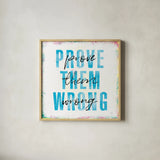 Empowerment IV by Laura Marshall. Shown in a natural wood glass frame for a timeless modern aesthetic. Available as an archival giclee rolled canvas, fine art paper, or poster print. SKU 46921a.