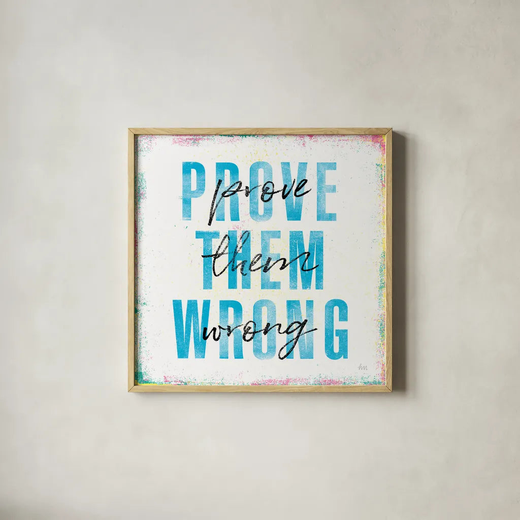 Empowerment IV by Laura Marshall. Shown in a natural wood glass frame for a timeless modern aesthetic. Available as an archival giclee rolled canvas, fine art paper, or poster print. SKU 46921a.