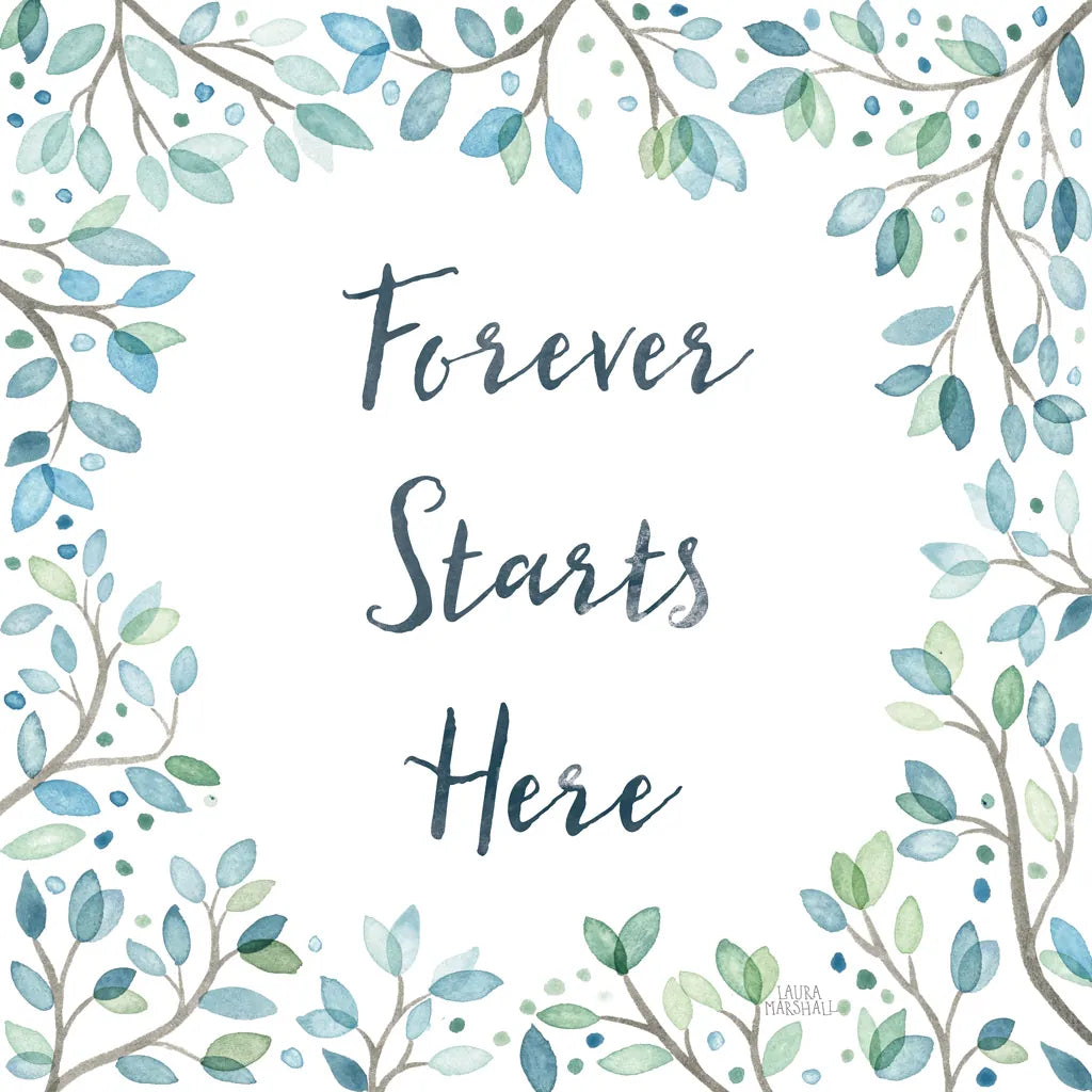 Enchanted Forest II Sq by Laura Marshall. SKU 55624a. Archival Giclee Fine art print for wall decor.