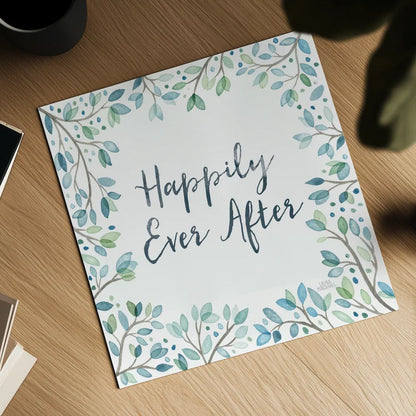 Enchanted Forest III Sq by Laura Marshall. Shown as a detailed flat fine art print, highlighting archival giclee quality. Available as an archival giclee rolled canvas, fine art paper, or poster print. SKU 55625a.