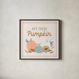 Festive Friendsgiving II by Laura Marshall. Shown in a sleek black glass frame for a contemporary gallery look. Available as an archival giclee rolled canvas, fine art paper, or poster print. SKU 80540a.
