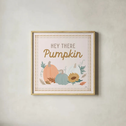 Festive Friendsgiving II by Laura Marshall. Shown in a natural wood glass frame for a timeless modern aesthetic. Available as an archival giclee rolled canvas, fine art paper, or poster print. SKU 80540a.