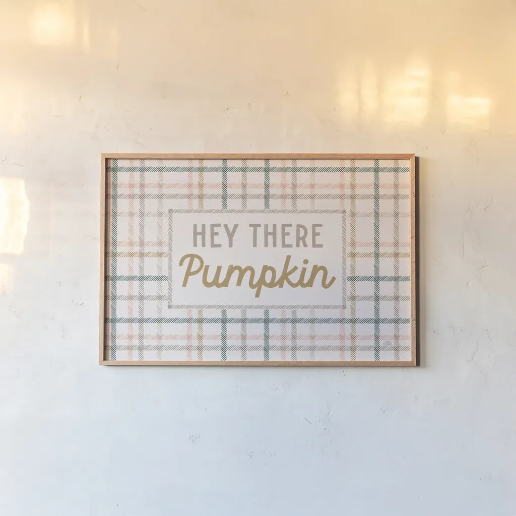 Festive Friendsgiving IV by Laura Marshall. shown as a paper print in a natural frame. Available as a archival giclee rolled canvas, fine art paper, or poster print. SKU 80542i.