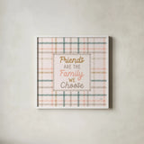Festive Friendsgiving V by Laura Marshall. Shown in a crisp white glass frame for a clean and minimalist style. Available as an archival giclee rolled canvas, fine art paper, or poster print. SKU 80543a.