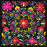 Floral Fiesta II by Laura Marshall. SKU 41499a. Archival Giclee Fine art print for wall decor.