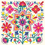 Floral Fiesta White III by Laura Marshall. SKU 41517a. Archival Giclee Fine art print for wall decor.