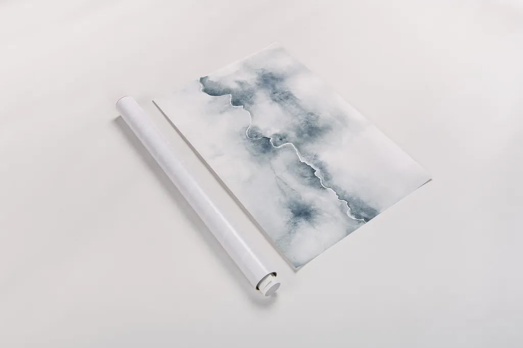 Flow by Laura Marshall. shown as a rolled paper print. Available as archival giclee rolled canvas, fine art paper, or poster print. SKU 31245i.