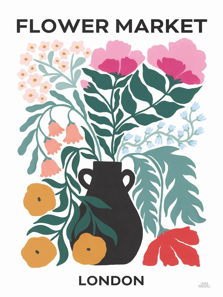 Flower Market I by Laura Marshall