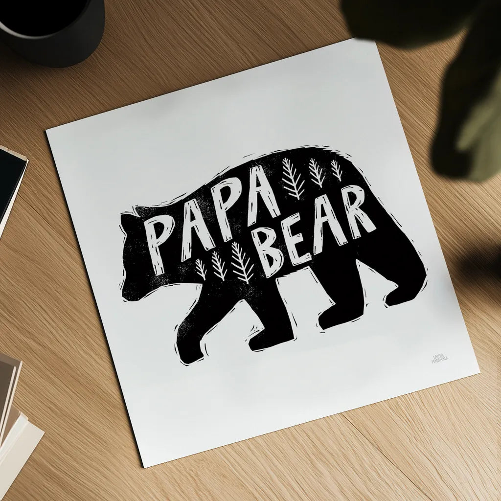 Forest Family II by Laura Marshall. Shown as a detailed flat fine art print, highlighting archival giclee quality. Available as an archival giclee rolled canvas, fine art paper, or poster print. SKU 68048a.