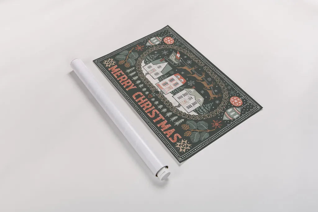 Frosty Forest II by Laura Marshall. shown as a rolled paper print. Available as archival giclee rolled canvas, fine art paper, or poster print. SKU 87871i.