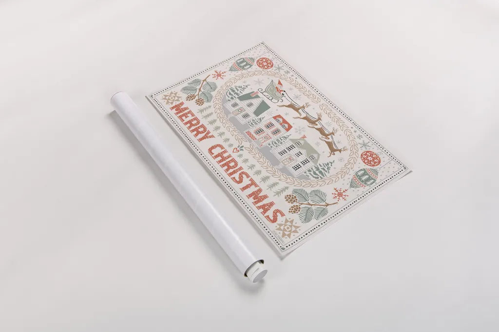 Frosty Forest II White by Laura Marshall. shown as a rolled paper print. Available as archival giclee rolled canvas, fine art paper, or poster print. SKU 87880i.