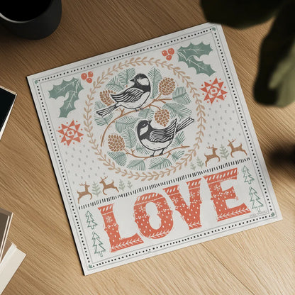 Frosty Forest III White by Laura Marshall. Shown as a detailed flat fine art print, highlighting archival giclee quality. Available as an archival giclee rolled canvas, fine art paper, or poster print. SKU 87881a.