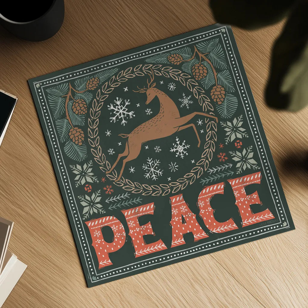 Frosty Forest IV by Laura Marshall. Shown as a detailed flat fine art print, highlighting archival giclee quality. Available as an archival giclee rolled canvas, fine art paper, or poster print. SKU 87873a.