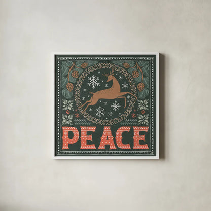 Frosty Forest IV by Laura Marshall. Shown in a crisp white glass frame for a clean and minimalist style. Available as an archival giclee rolled canvas, fine art paper, or poster print. SKU 87873a.