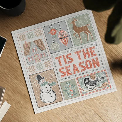 Frosty Forest IX White by Laura Marshall. Shown as a detailed flat fine art print, highlighting archival giclee quality. Available as an archival giclee rolled canvas, fine art paper, or poster print. SKU 87887a.