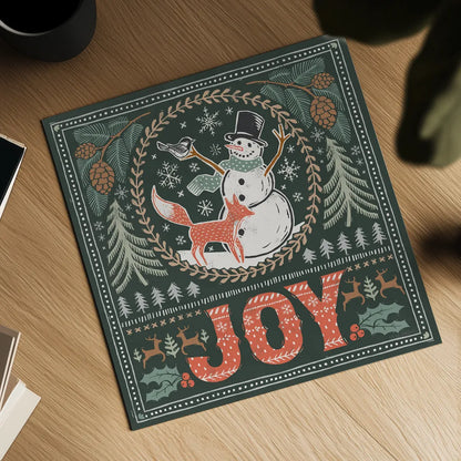 Frosty Forest VI by Laura Marshall. Shown as a detailed flat fine art print, highlighting archival giclee quality. Available as an archival giclee rolled canvas, fine art paper, or poster print. SKU 87875a.