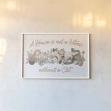 Garden Friends I by Laura Marshall. shown as a paper print in a white frame. Available as a archival giclee rolled canvas, fine art paper, or poster print. SKU 89529i.
